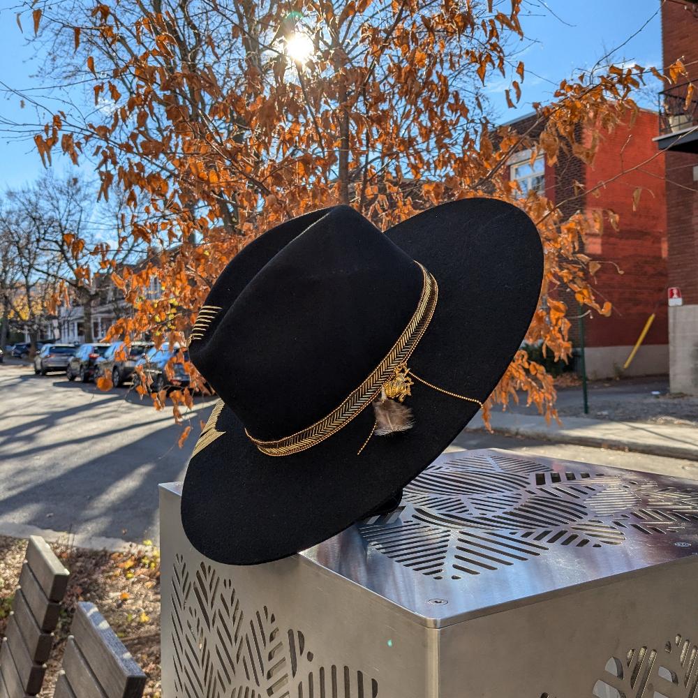 Black & Gold Fedora
